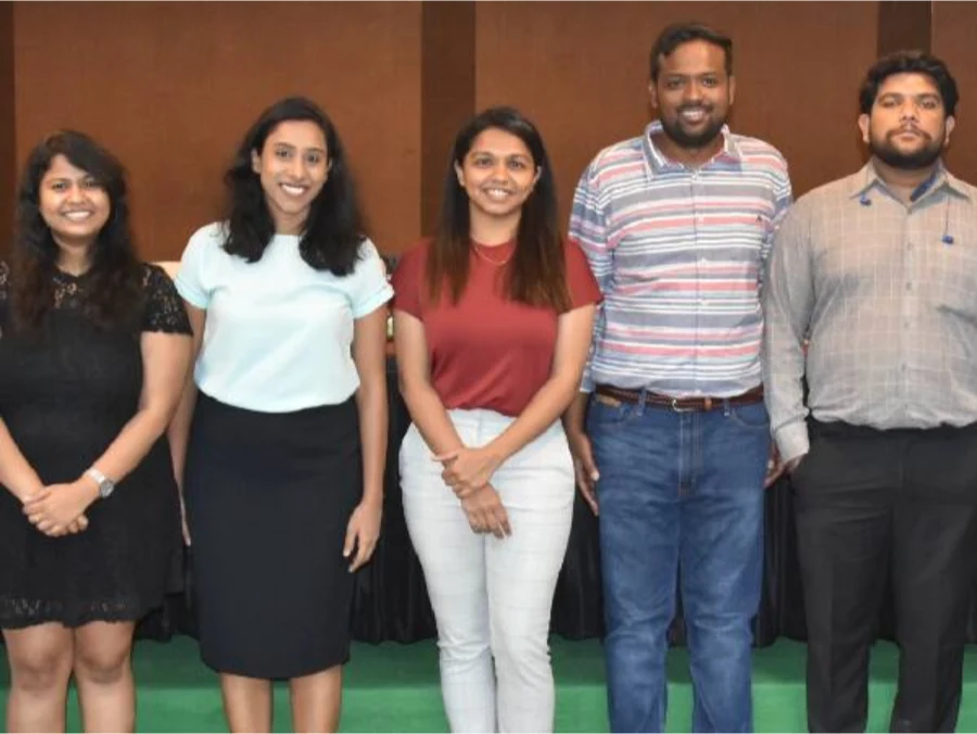 The SuperHealthy and YogaBar team pictured in the acquisition announcement
